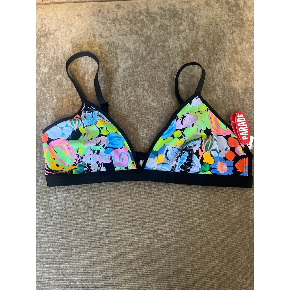 Parade mesh midnight garden bra